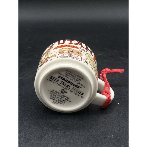 UTAH Starbucks Been There Series Coffee Ornament Demitasse Mini 2019 - Picture 5 of 9